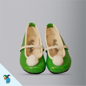 Zapatilla de princesa verde